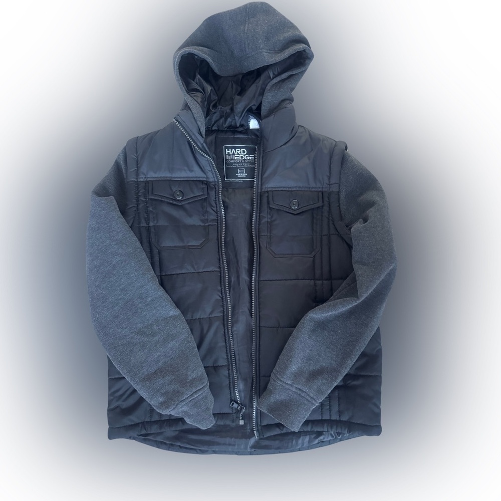 Hard edge comfort & style winter zip up jacket coat